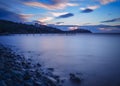 Izmir aliaga yenisakran sea and pier long exposure