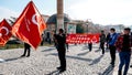 Protest in front of the Swedish Consulate in Izmir, Turkey