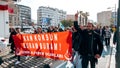 Protest in front of the Swedish Consulate in Izmir, Turkey