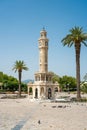 Izmir Clock Tower located in Izmir Konak square on a sunny day Royalty Free Stock Photo