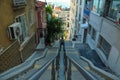 Izmir, Konak, alleys with stairs, coastal life Royalty Free Stock Photo