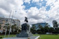 izmir Republic square and Ataturk monument in Konak, the central area of Izmir, Turkey