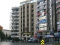 Izmir`s Buildings With A Road Sign