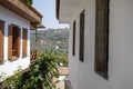 Izmir Sirince,TURKEY, local architectural village houses texture. Royalty Free Stock Photo