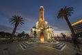 Izmir, Turkey - August 4, 2018; Konak Square and Clock Tower view at sunset Izmir, Turkey. The Izmir Clock Tower is the most