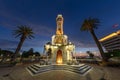 Izmir, Turkey - August 4, 2018; Konak Square and Clock Tower view at sunset Izmir, Turkey. The Izmir Clock Tower is the most