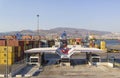 IZMIR, TURKEY : Izmir port at Alsancak Royalty Free Stock Photo