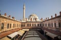 Izmir - Turkey, January 26, 2023, Awesome view of Kizlaragasi Han Caravanserai and Hisar Mosque in Izmir, Turkey. Izmir is a