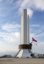 Izmir, Turkey - January 29, 2019 : Renewed Ataturk Statue in Karsiyaka Coatline of Izmir City. Ataturk is founder of modern