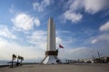 Izmir, Turkey - January 29, 2019 : Renewed Ataturk Statue in Karsiyaka Coatline of Izmir City. Ataturk is founder of modern