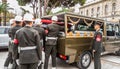 Turkish soldiers at the funeral of a Korean War veteran Royalty Free Stock Photo