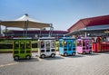 IZMIT, TURKEY. AUGUST 29, 2021. Outlet village. Tommy Hilfiger shop on the background Royalty Free Stock Photo