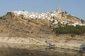 Iznajar swamp with drought due to lack of rain. Cordoba, Spain