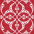 Iznik tile seamless pattern design, classical Ottoman Turkish st