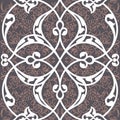 Iznik tile seamless pattern design, classical Ottoman Turkish st