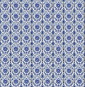 Iznik tiles seamless pattern Royalty Free Stock Photo