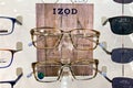 Izod Eyewear Display Close-up and Trademark Logo