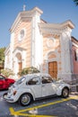 Romantic wedding in traditional church at Izola, Slovenia