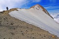 Iztaccihuatl, Final Summit Ridge, Mexico Royalty Free Stock Photo