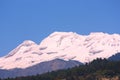 Iztaccihuatl volcano with forest near puebla city IV Royalty Free Stock Photo