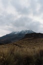 Iztaccihuatl volcano covered with snow Royalty Free Stock Photo