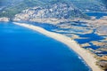 Iztuzu beach and the delta of Dalyan river, Dalyan, Mugla Royalty Free Stock Photo