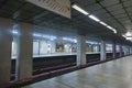 Empty subway platform, Izvor station Royalty Free Stock Photo