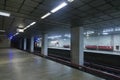 Empty subway platform, Izvor station Royalty Free Stock Photo