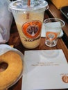 j.co coffee with my friends after work in indonesia Royalty Free Stock Photo
