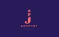 J company small letter logo icon design