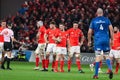 J. J. Hanrahan at the Pro 14 match - Munster Rugby versus Leinster Rugby match at Thomond Park Royalty Free Stock Photo