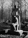 Smolenskoye Lutheran Cemetery. St. Petersburg, Russia. Royalty Free Stock Photo