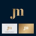 J and M monogram. J, M letters combined. Logo for beauty care, jewelry, lingerie or cosmetics.