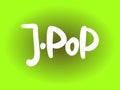 J-Pop hand drawn lettering logo for business, print and advertising