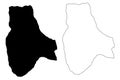 Jabal al Gharbi District Districts of Libya, State of Libya, Tripolitania map vector illustration, scribble sketch Jabal al