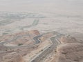 Beautiful highway through Jabal Hafeet mountain in Al Ain,UAE.