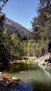 Jabal Moussa reserve Lebanon river inside the highest mountains Royalty Free Stock Photo