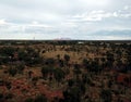 Panoramic landscape of Kata Tjuta Olgas Royalty Free Stock Photo