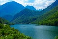 Jablanicko Lake, on the Neretva River Royalty Free Stock Photo