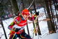 JABLONEC NAD NISOU, CZECH REPUBLIC - MARCH 22: Czech biathlete Gabriela Soukalova climbs the hill during Czech Biathlon