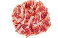 Jabugo ham plate closeup Royalty Free Stock Photo