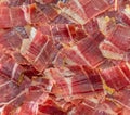 Jabugo ham plate tapas Royalty Free Stock Photo