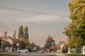 JABUKA, SERBIA -OCTOBER 9, 2022: Typical countryside street in the village of Jabuka, a serbian village of the Banat region of