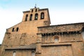 Jaca romanesque cathedral church Pyrenees spain Royalty Free Stock Photo