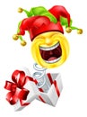 Jack in The Box Jester Fool Cartoon Emoticon Icon Royalty Free Stock Photo