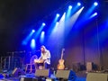 Jack Broadbent on stage at The 2019 Cambridge Folk Festival. August 4, 2019.
