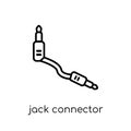 Jack connector icon from Music collection. Royalty Free Stock Photo