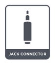 jack connector icon in trendy design style. jack connector icon isolated on white background. jack connector vector icon simple Royalty Free Stock Photo