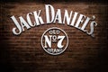 Logo Outside of the Jack Daniel`s Restaurant in Nashville, TN