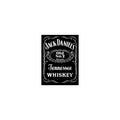 Jack Daniels logo editorial illustrative on white background